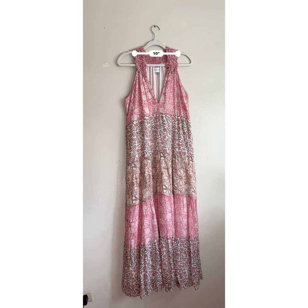 SAYLOR pink tiered midi Women's Aaryn  Dress size… - image 2