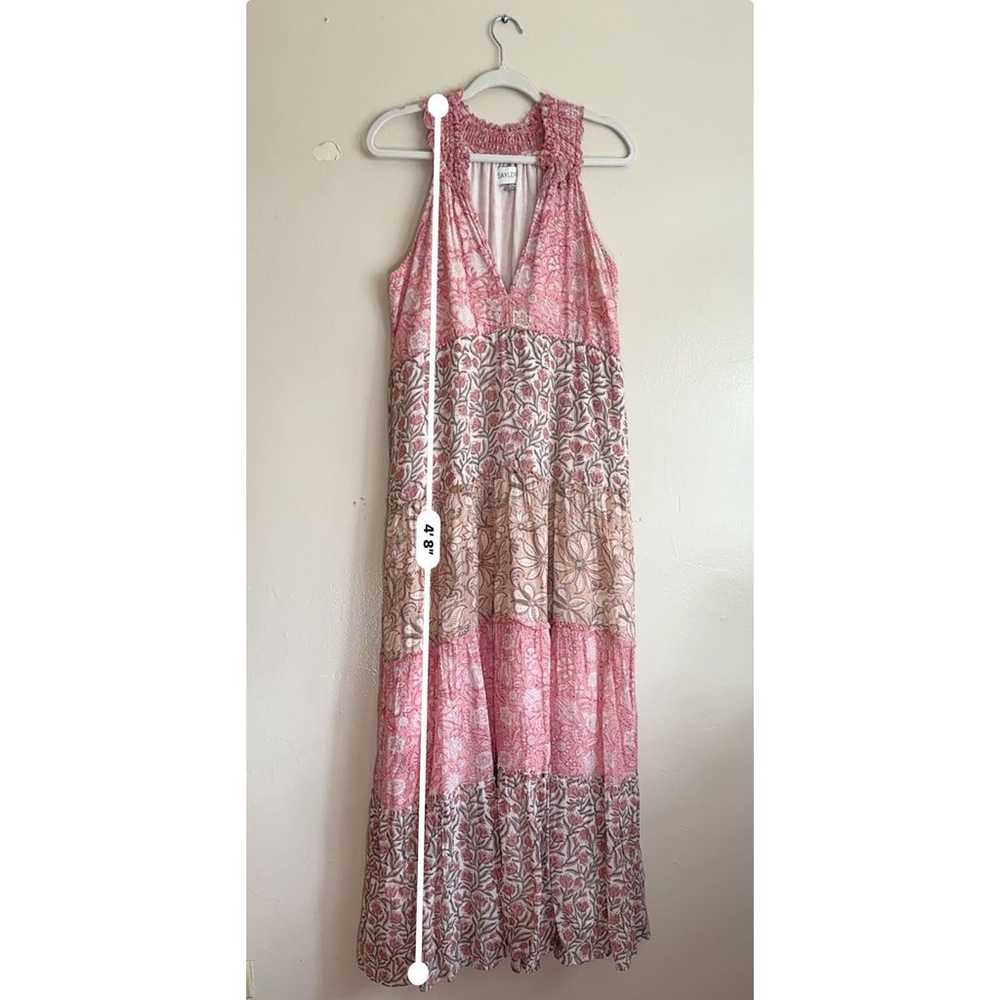 SAYLOR pink tiered midi Women's Aaryn  Dress size… - image 3