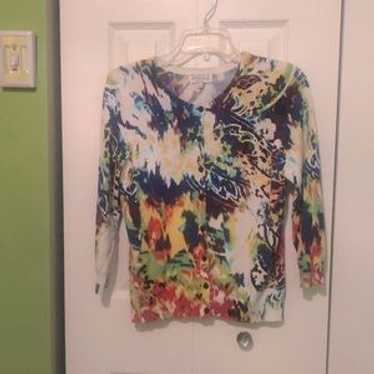 Button Down Sweater Multi Color Design Match With… - image 1