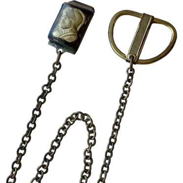 Antique 10K Gold Filled Watch Fob and Chain - image 1