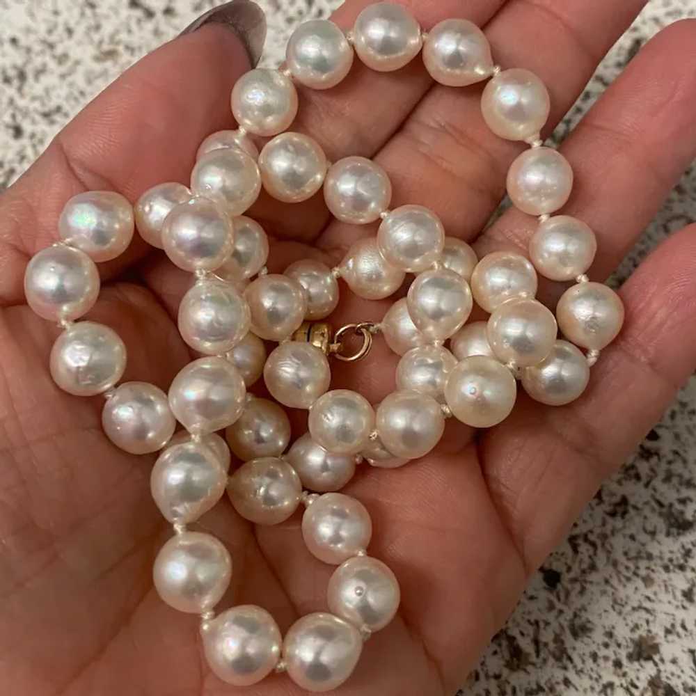 Cultured Pearls Vintage Necklace - image 3