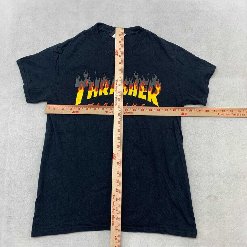 Thrasher Magazine Skateboarding Tee Thrifted Vint… - image 5