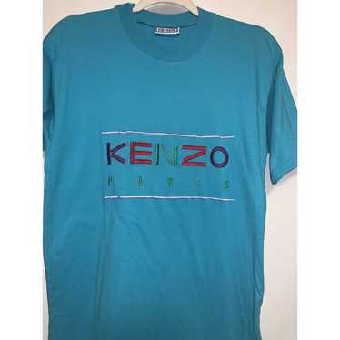 Kenzo Paris Logo Spell Out Blue T-Shirt Men’s Siz… - image 1