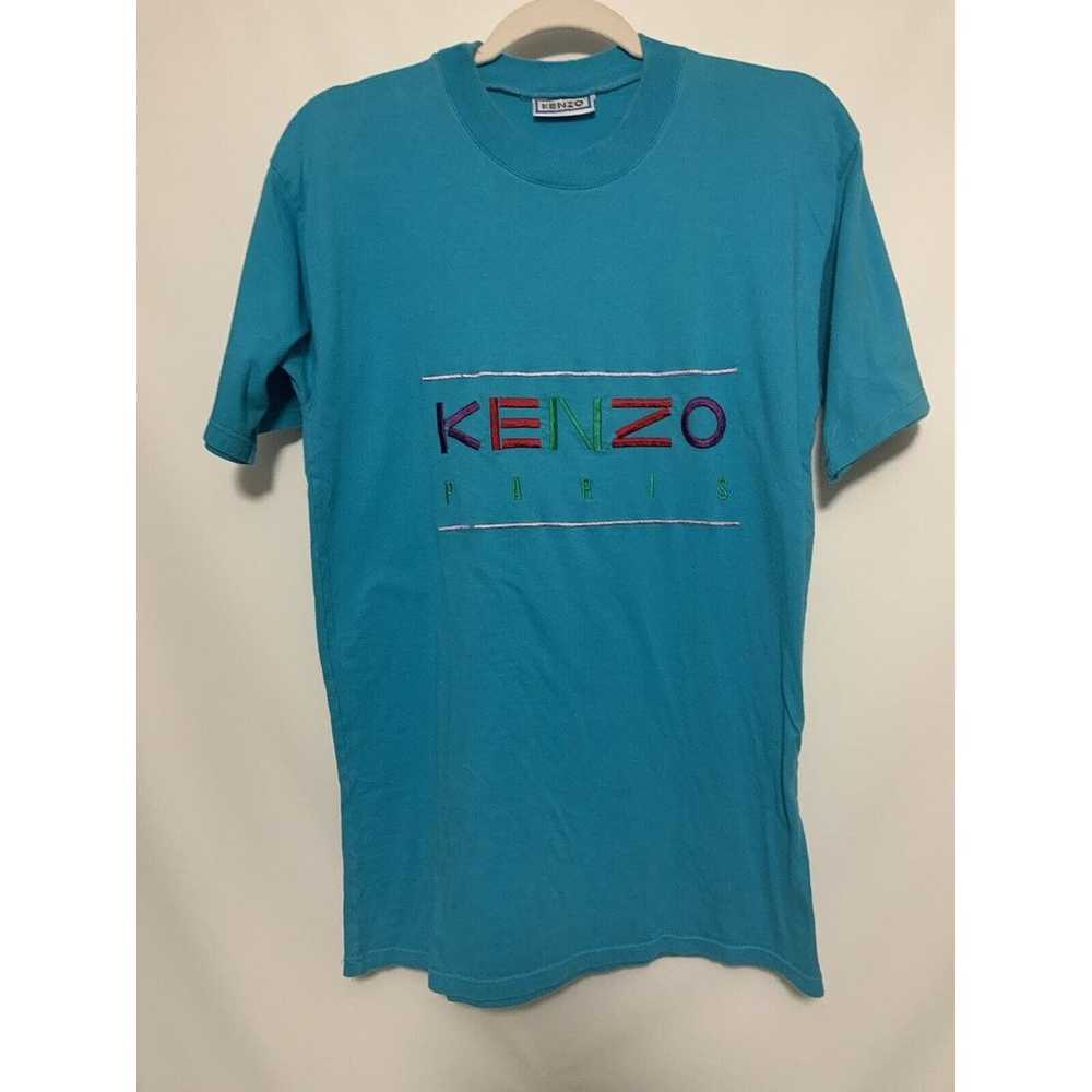 Kenzo Paris Logo Spell Out Blue T-Shirt Men’s Siz… - image 2