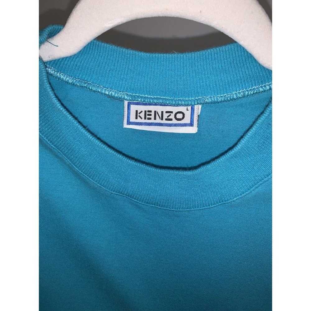 Kenzo Paris Logo Spell Out Blue T-Shirt Men’s Siz… - image 4