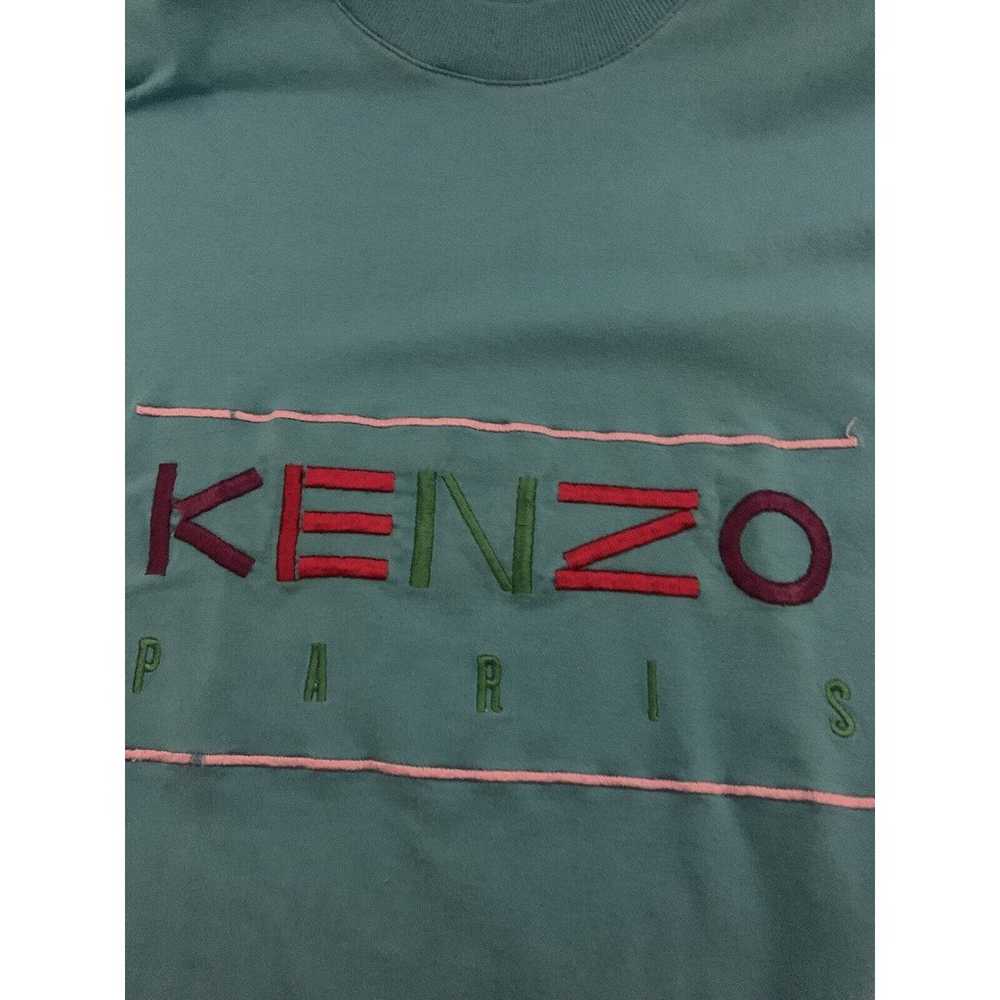 Kenzo Paris Logo Spell Out Blue T-Shirt Men’s Siz… - image 5