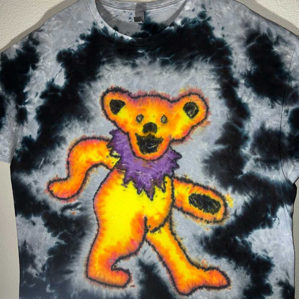 Handmade Tie Dye Dancing Bear Shirt - image 4