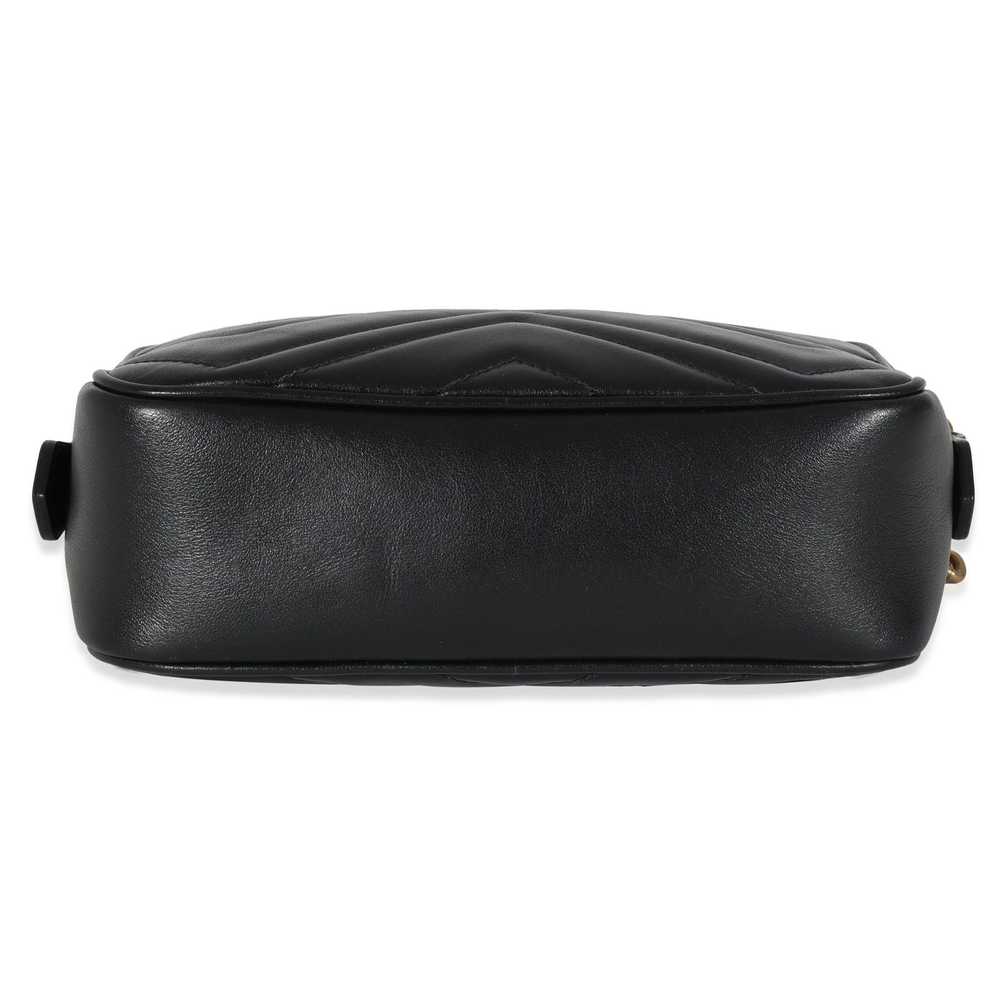 Gucci Gucci Black Matelassé GG Marmont Mini Bag - image 5