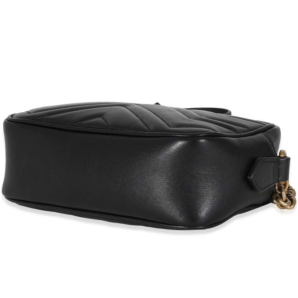 Gucci Gucci Black Matelassé GG Marmont Mini Bag - image 6