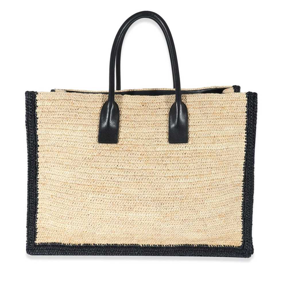 Yves Saint Laurent Saint Laurent Beige Raffia Riv… - image 3