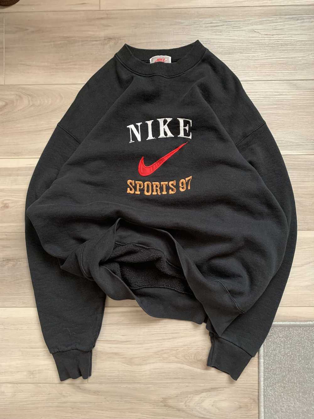 Nike × Vintage 1997 NIKE SWOOSH BOOTLEG SWEATSHIR… - image 1