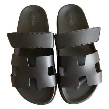 Hermès Chypre leather sandal - image 1