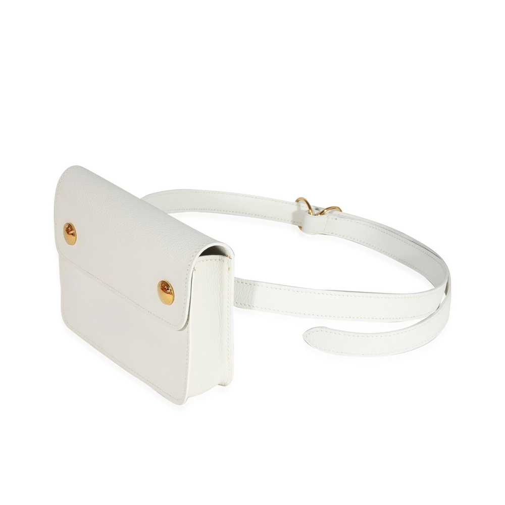 Hermes Hermès Vintage White Evergrain Pochette Be… - image 2