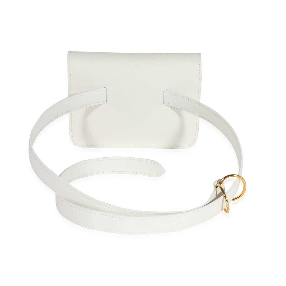 Hermes Hermès Vintage White Evergrain Pochette Be… - image 3