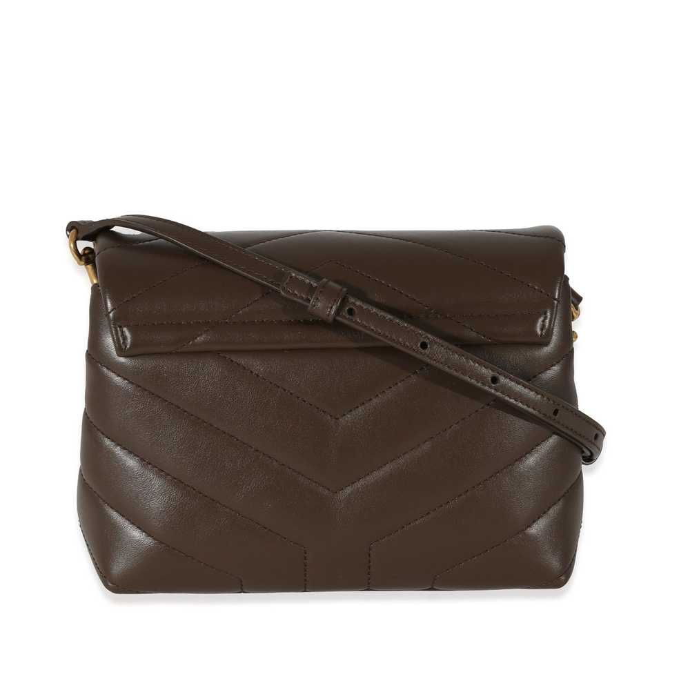 Yves Saint Laurent Saint Laurent Brown Quilted Le… - image 3