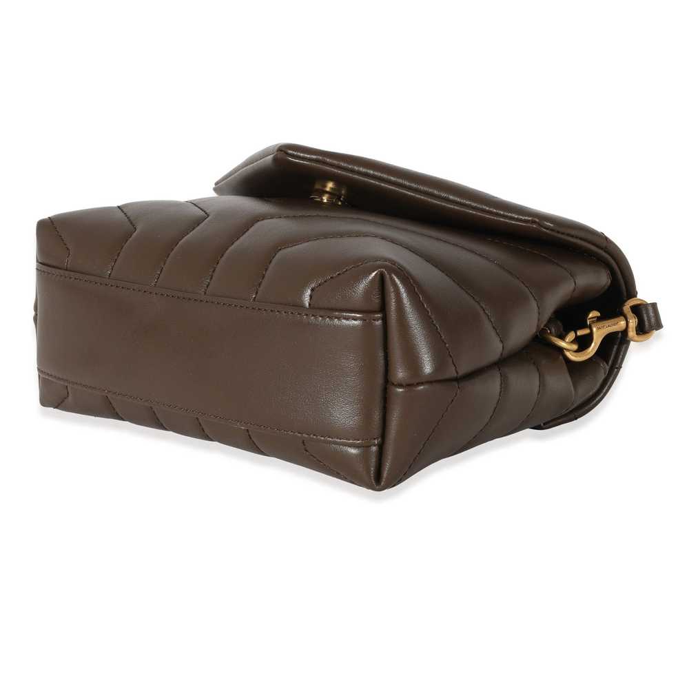 Yves Saint Laurent Saint Laurent Brown Quilted Le… - image 7