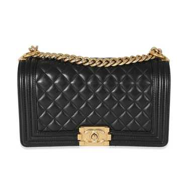 Chanel Chanel Black Lambskin Medium Boy Bag - image 1