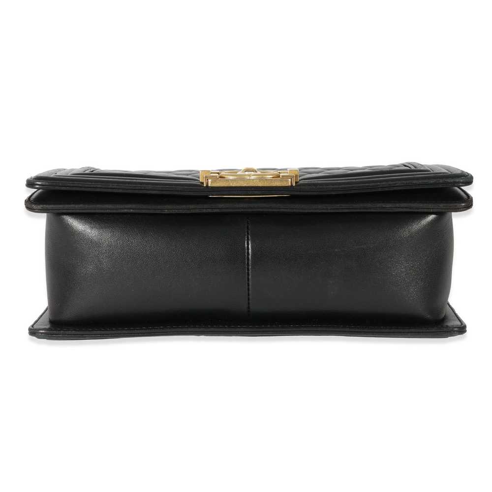 Chanel Chanel Black Lambskin Medium Boy Bag - image 5