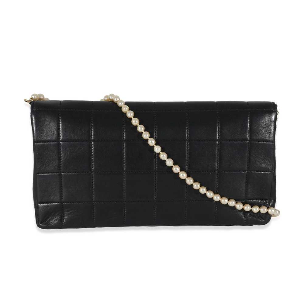 Chanel Chanel Vintage Black Lambskin Square Quilt… - image 3