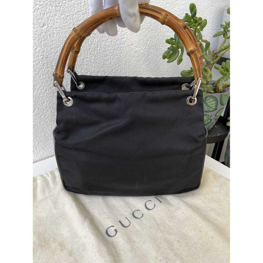Gucci Vintage Bamboo cloth handbag - image 2