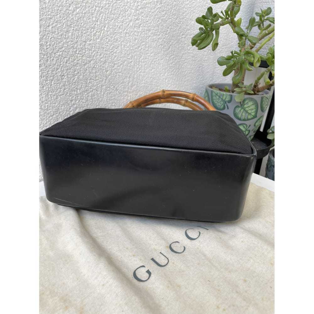 Gucci Vintage Bamboo cloth handbag - image 3