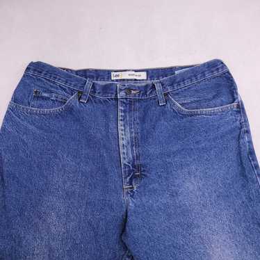 Lee Lee Casual Button Denim Medium Wash Jeans Men… - image 1