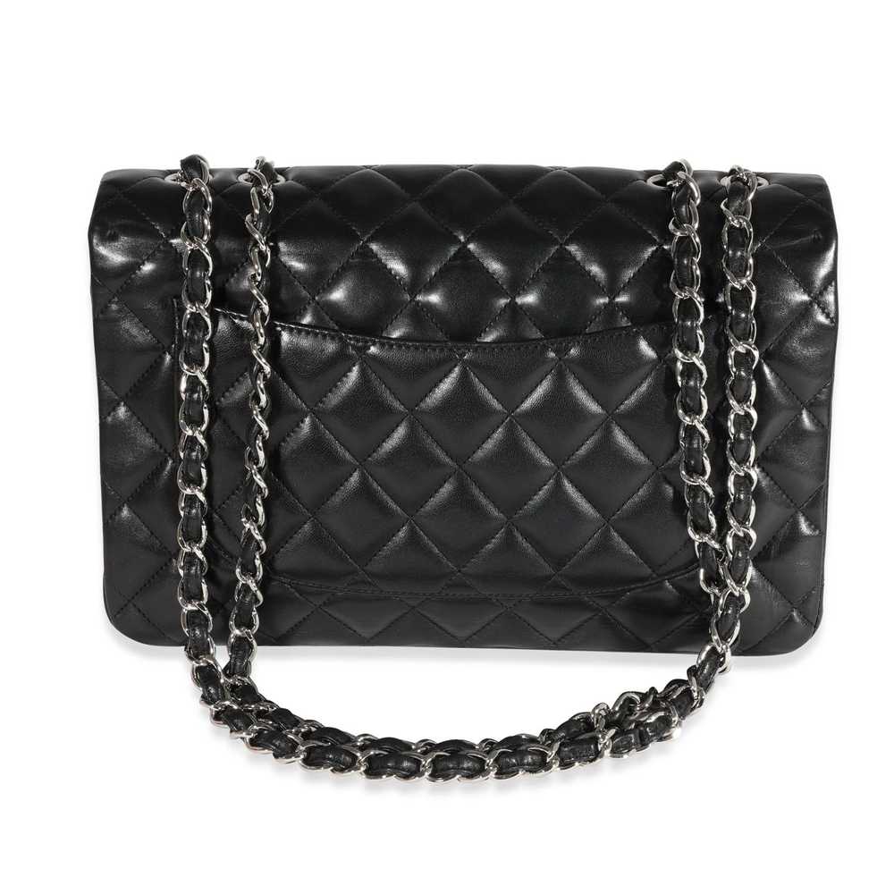 Chanel Chanel Black Quilted Lambskin Jumbo Classi… - image 3