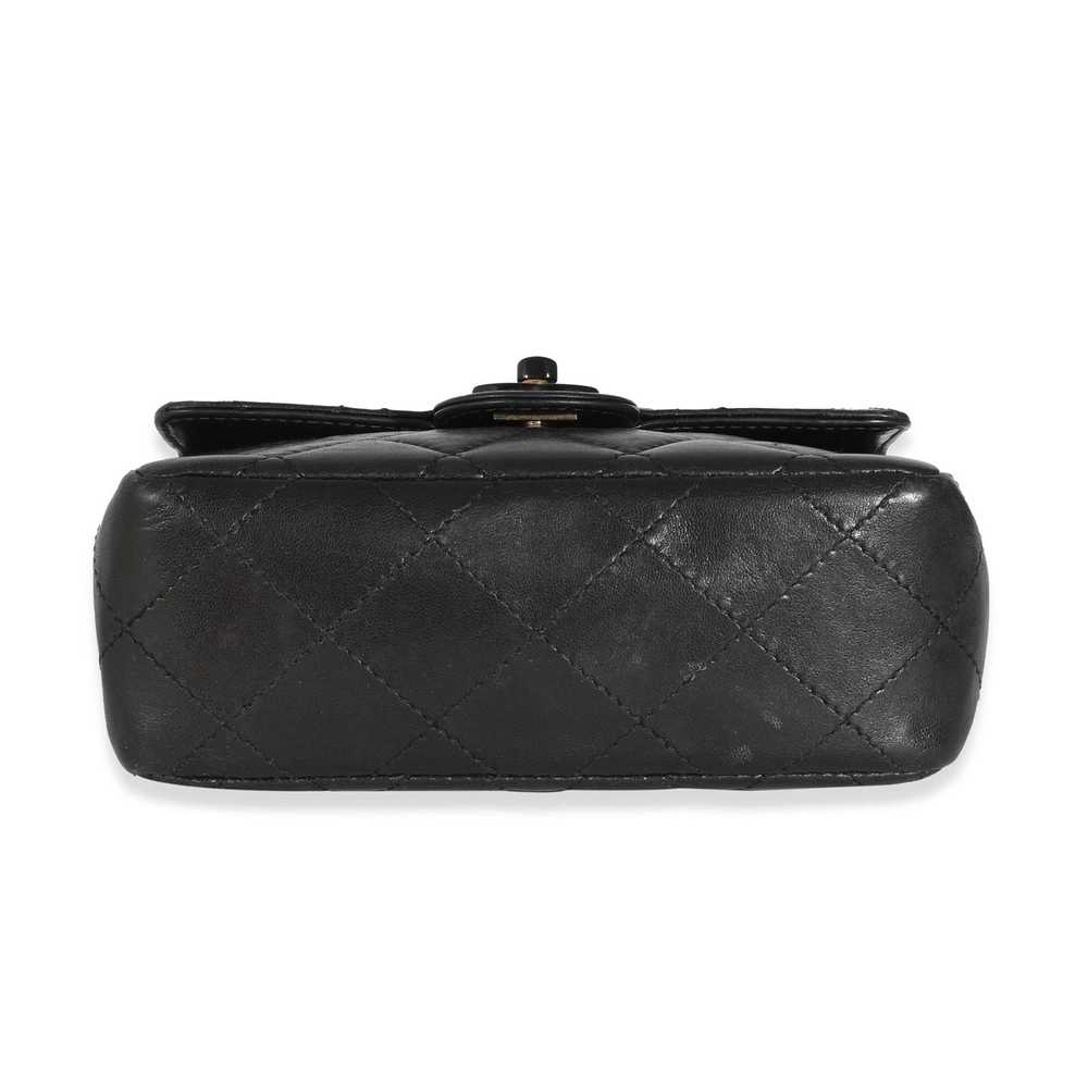 Chanel Chanel Vintage Black Lambskin Resin Mini F… - image 5