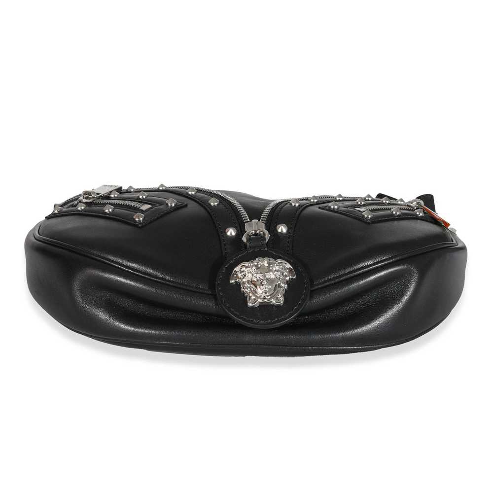 Versace Versace Black Studded Calfskin Small Medu… - image 5