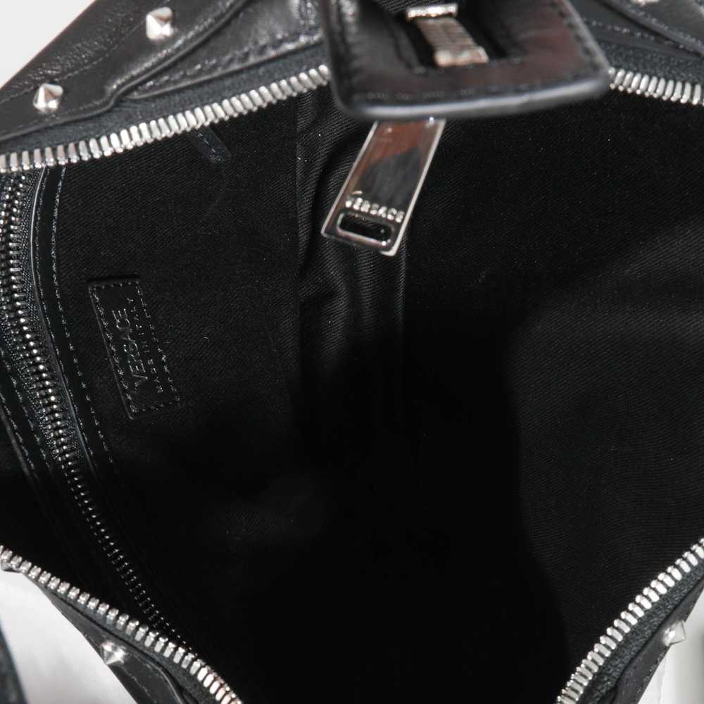 Versace Versace Black Studded Calfskin Small Medu… - image 8