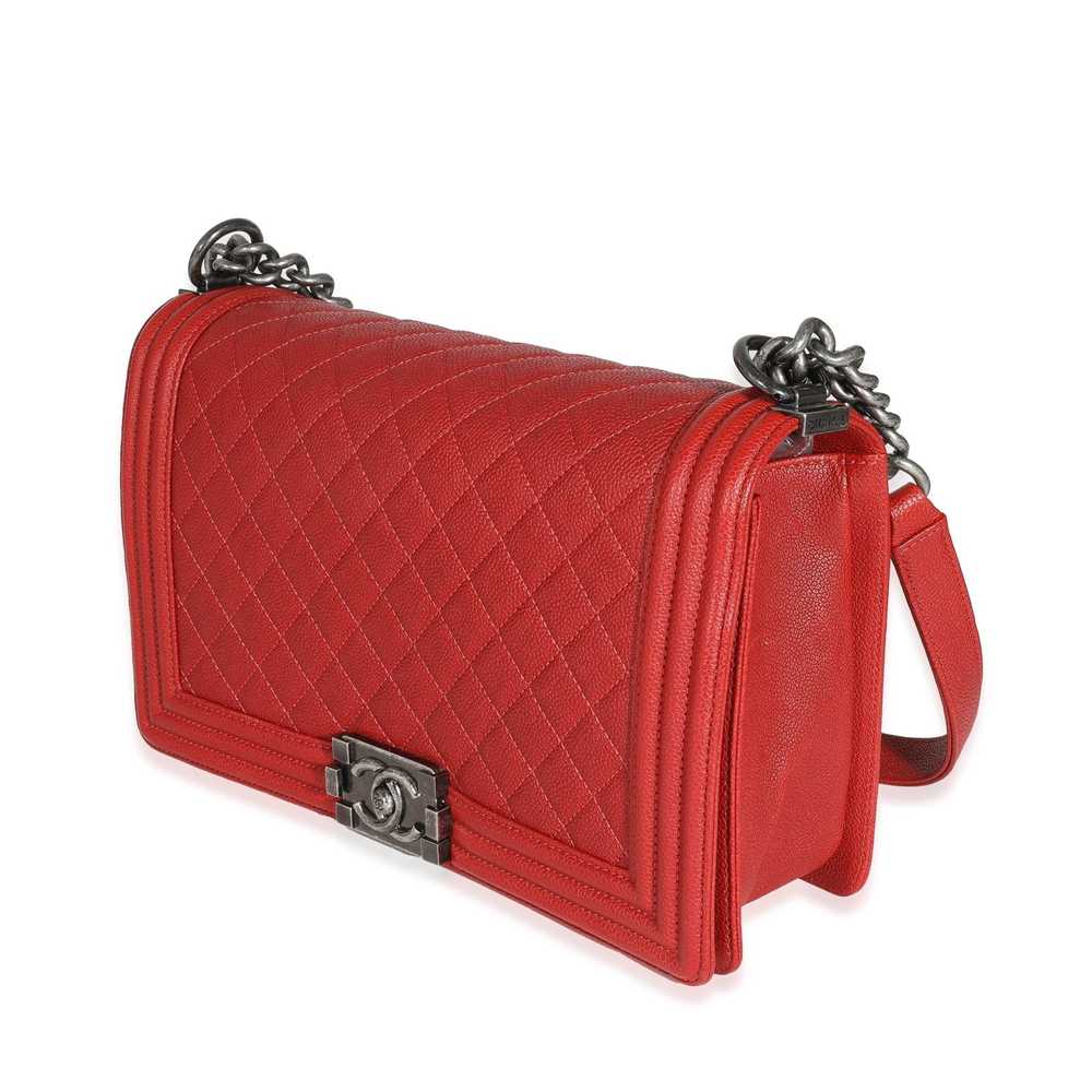 Chanel Chanel 16A Red Quilted Caviar New Medium B… - image 2