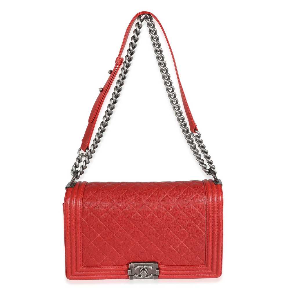 Chanel Chanel 16A Red Quilted Caviar New Medium B… - image 8