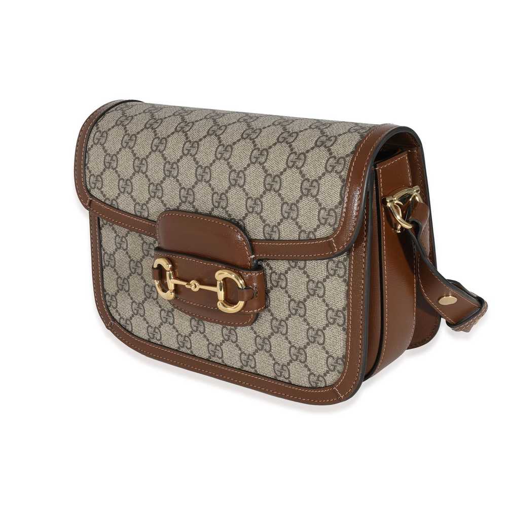 Gucci Gucci GG Supreme & Brown Leather 1955 Horse… - image 2