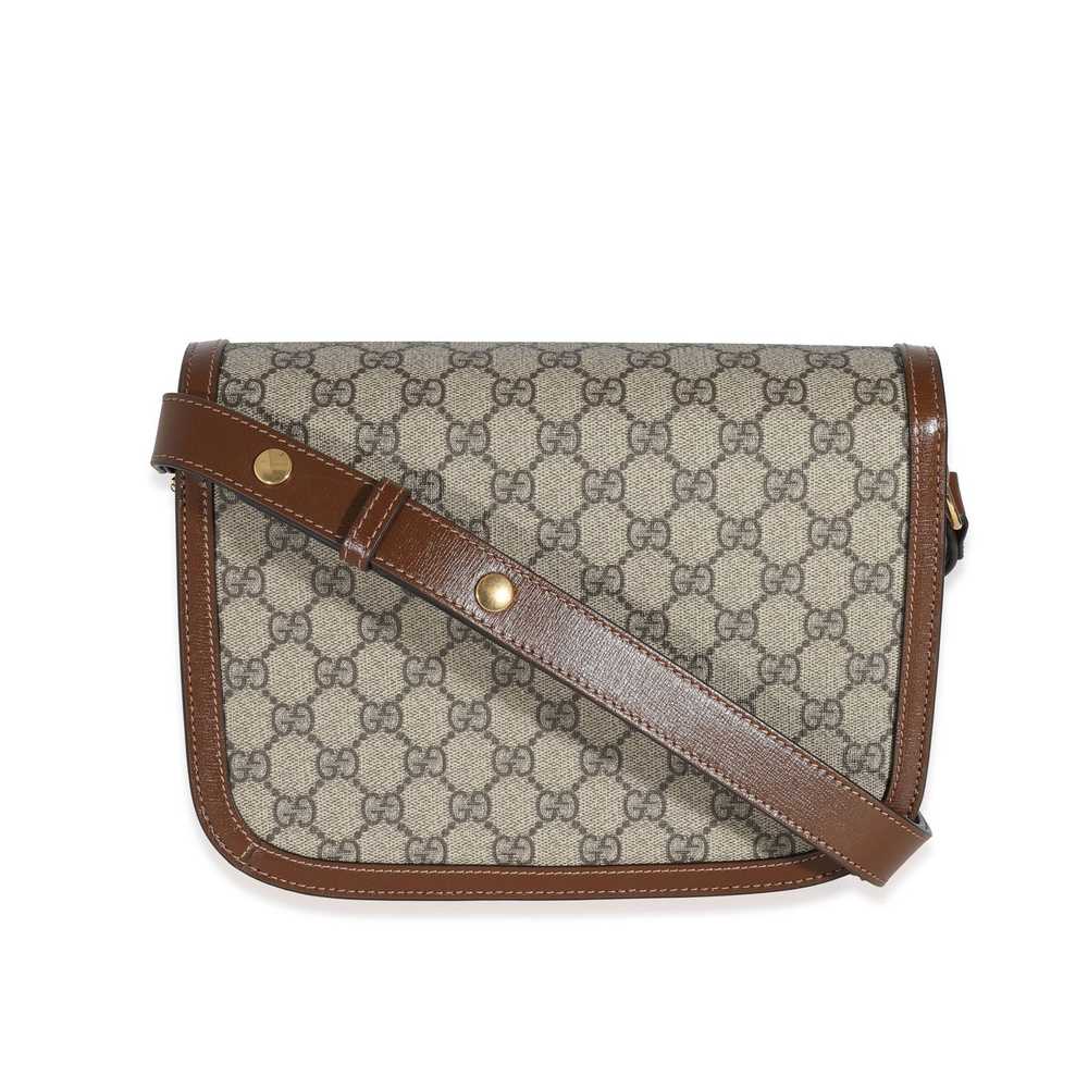 Gucci Gucci GG Supreme & Brown Leather 1955 Horse… - image 3