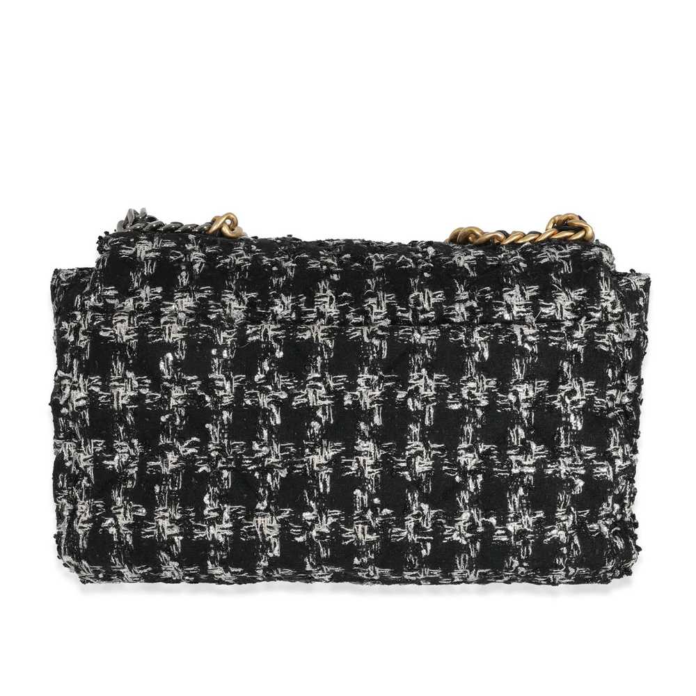 Chanel Chanel Black White Metallic Houndstooth Tw… - image 3