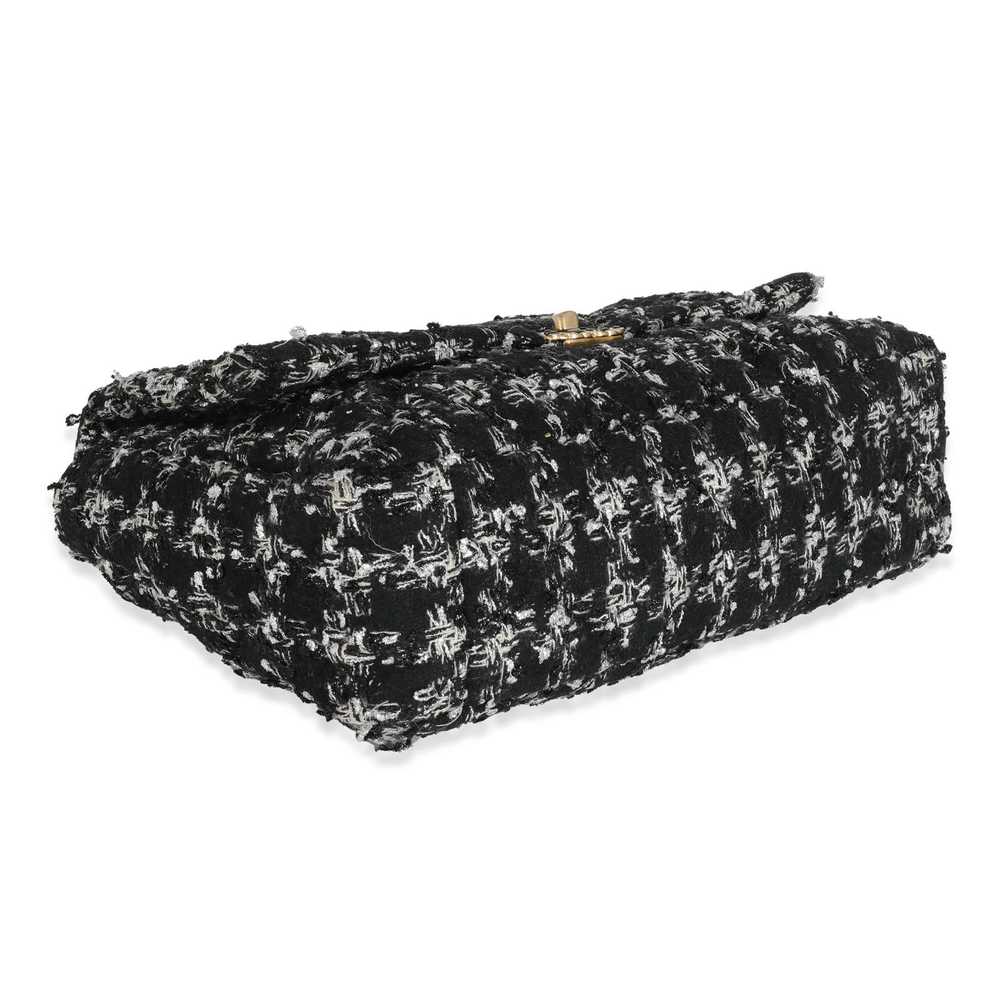 Chanel Chanel Black White Metallic Houndstooth Tw… - image 6