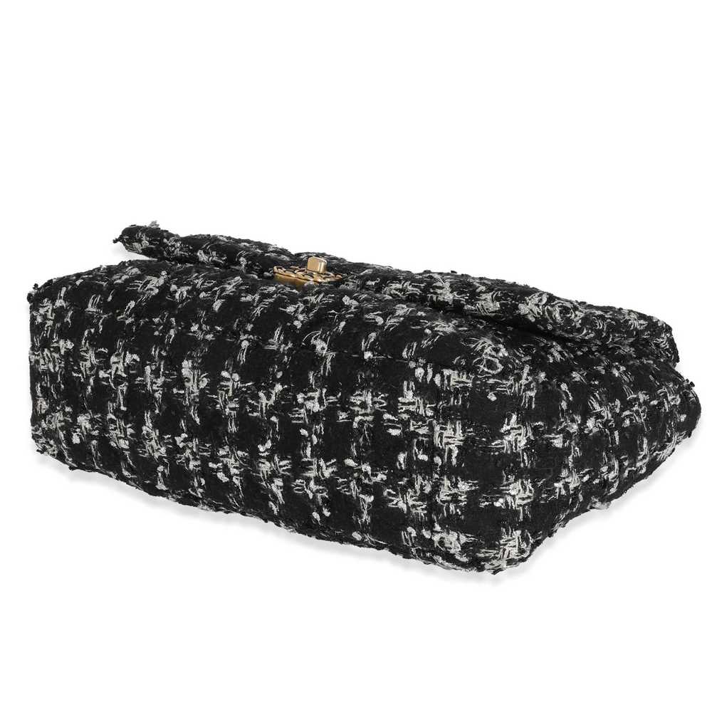 Chanel Chanel Black White Metallic Houndstooth Tw… - image 7