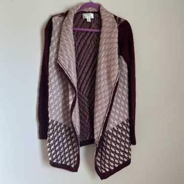 Ruby Moon Anthropologie Open Front Knit Wool Card… - image 1