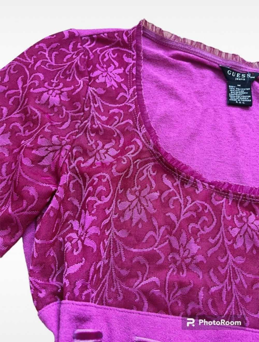 Guess × Streetwear × Vintage vintage pink GUESS t… - image 6