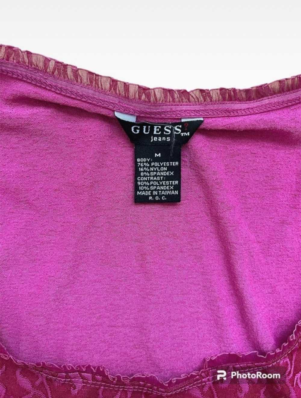 Guess × Streetwear × Vintage vintage pink GUESS t… - image 7