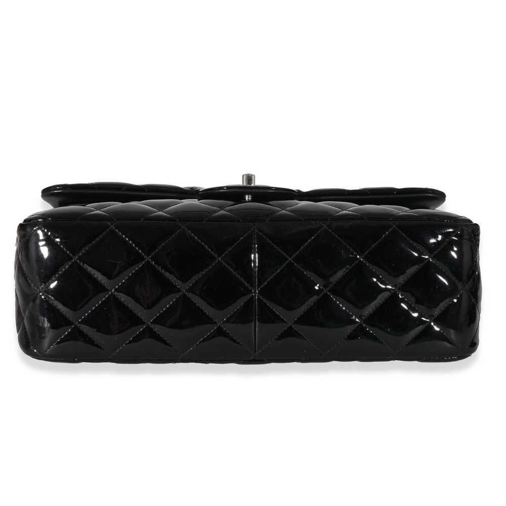 Chanel Chanel Black Patent Classic Jumbo Flap Bag - image 5
