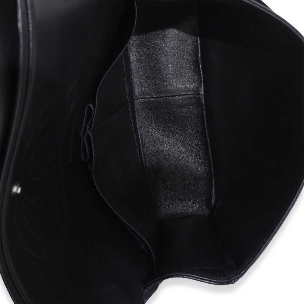 Chanel Chanel Black Patent Classic Jumbo Flap Bag - image 9