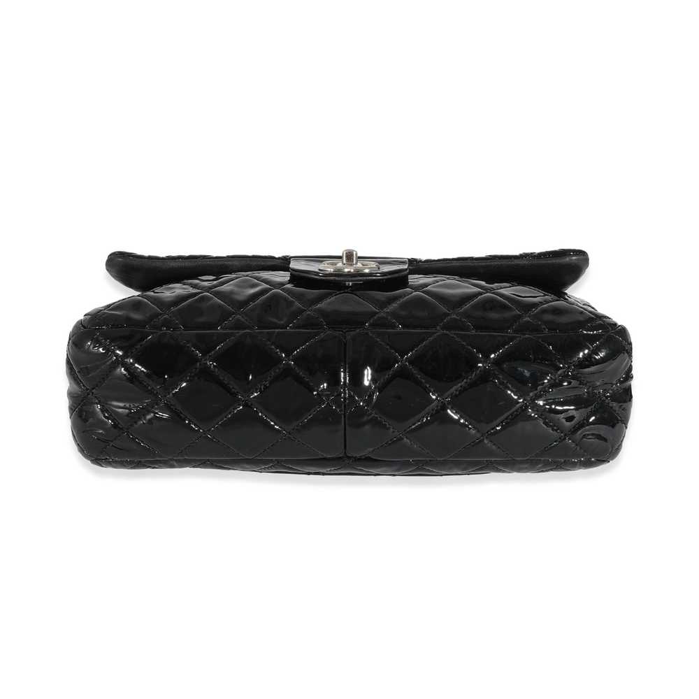 Chanel Chanel Black Patent Soft Jumbo Single Flap… - image 5