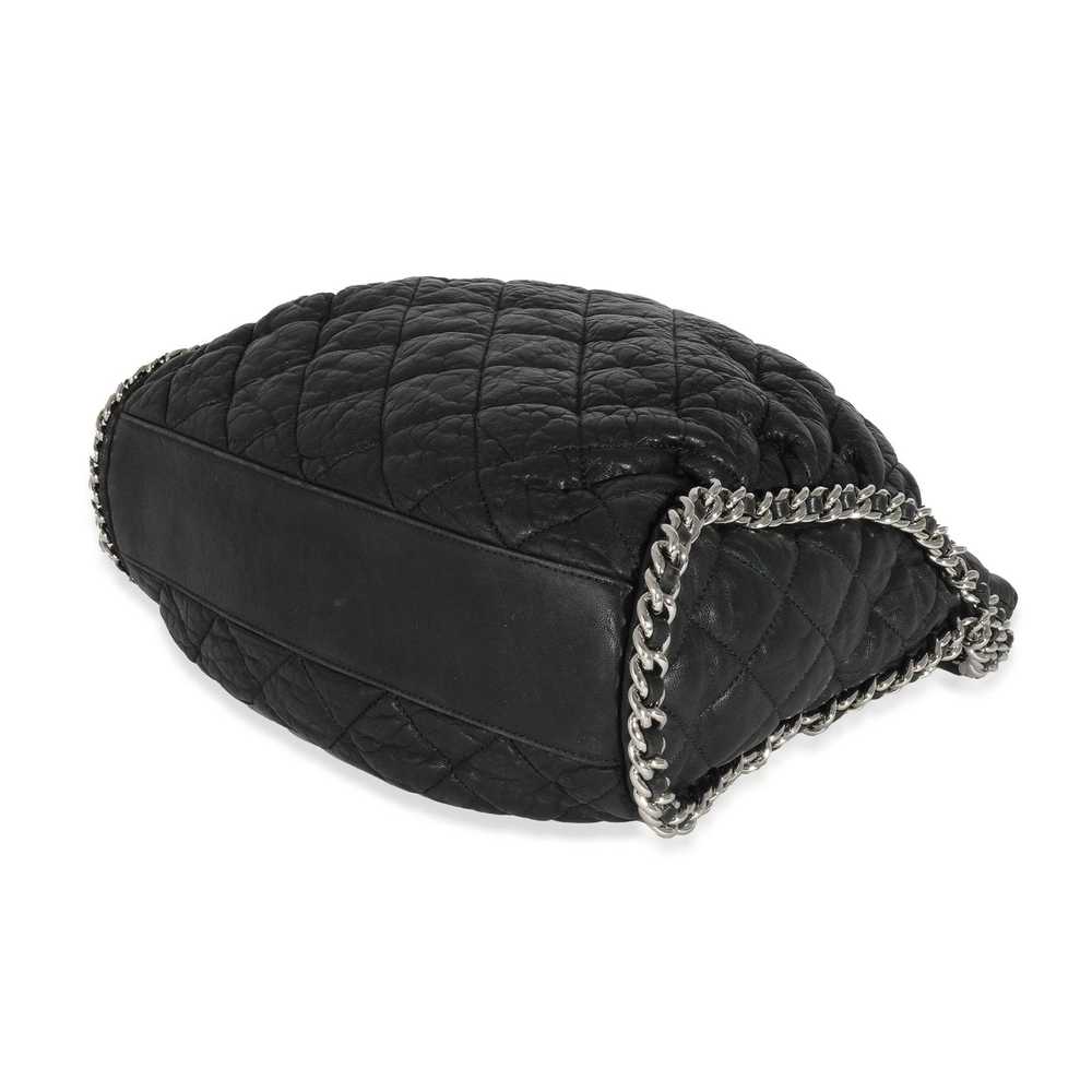 Chanel Chanel Black Washed Lambskin Chain Around … - image 7