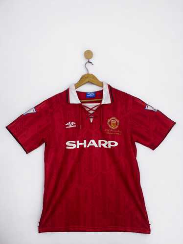 Manchester United × Soccer Jersey × Umbro Vintage… - image 1
