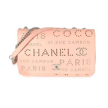 Chanel Chanel Pink Calfskin Perforated Logo Eyele… - image 1