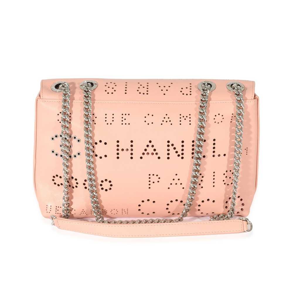 Chanel Chanel Pink Calfskin Perforated Logo Eyele… - image 3