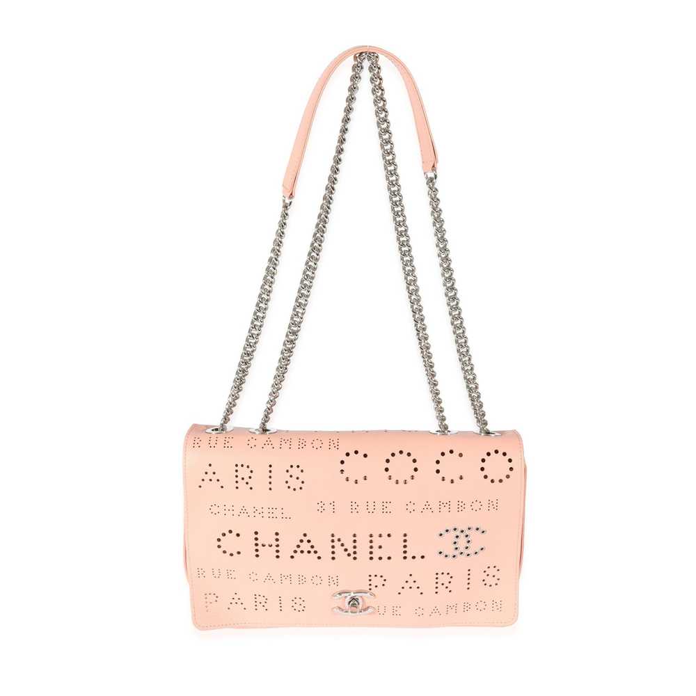 Chanel Chanel Pink Calfskin Perforated Logo Eyele… - image 4