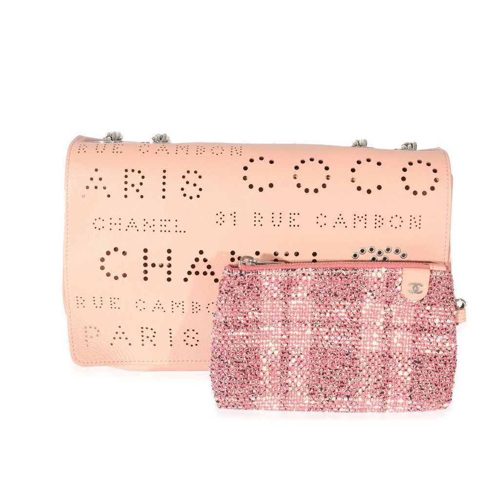 Chanel Chanel Pink Calfskin Perforated Logo Eyele… - image 8