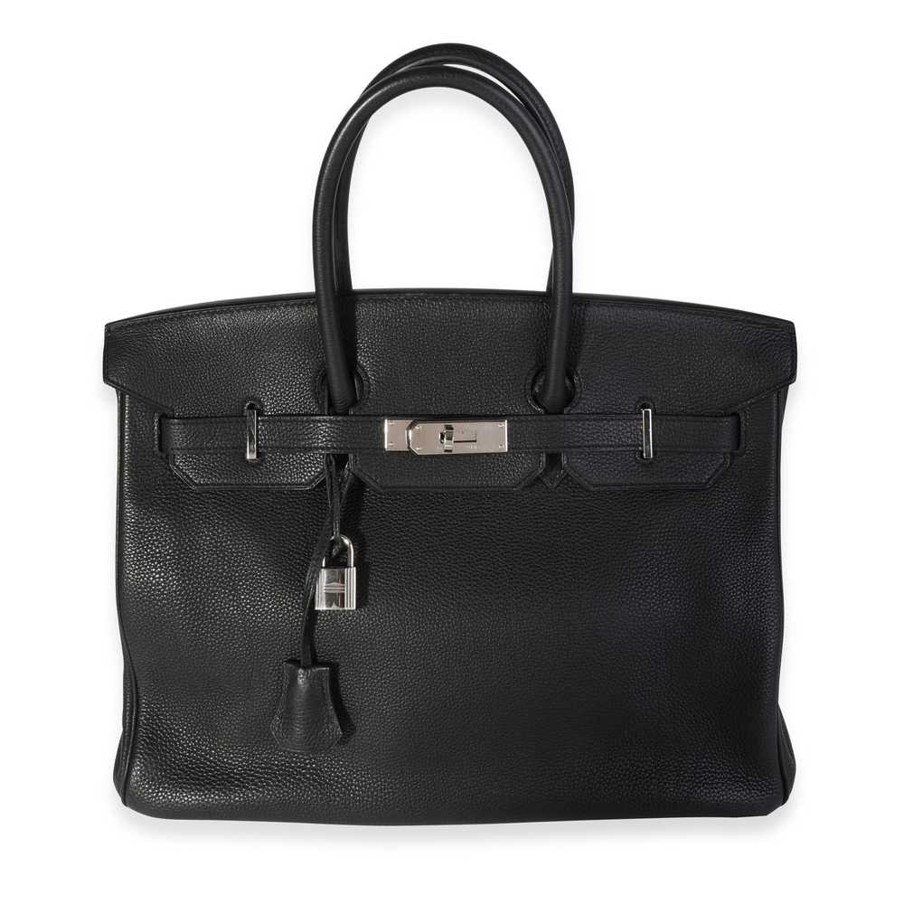 Hermes Hermès Black Togo Birkin 35 PHW - image 1